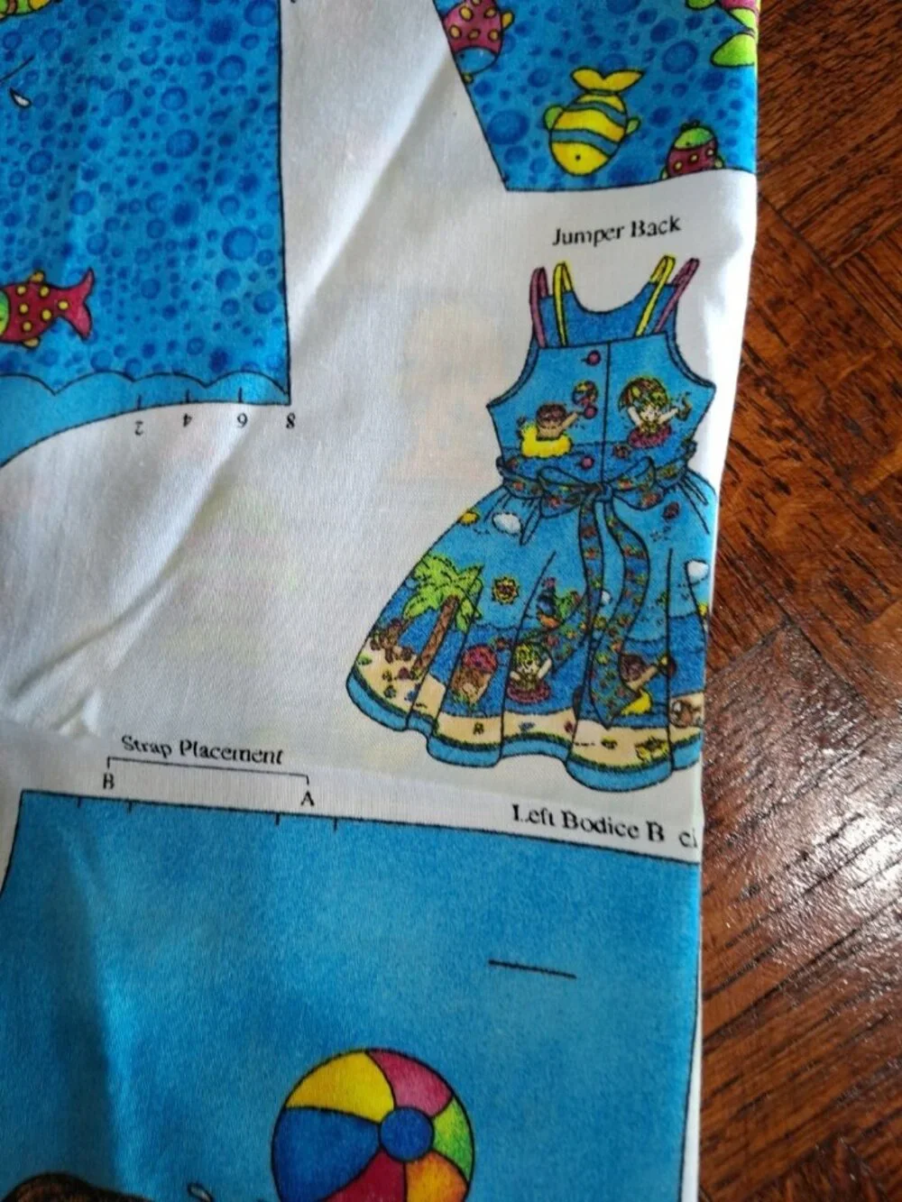 Jelly Bean Junction Beach Party Jumper and Fabric Panel Cut & Sew Fabric Panel